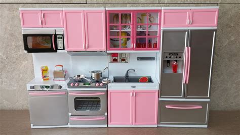 blue metal doll house kitchen stuff|Amazon.com: Dollhouse Kitchen Accessories.